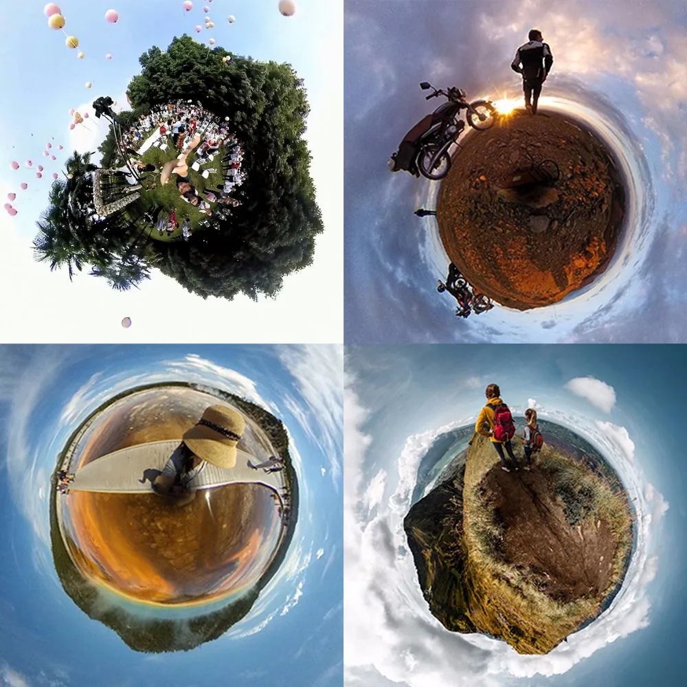 Мини видеокамера 360 панорамная 3D VR камера градусов показывает видео в