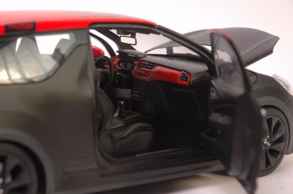 1:18 литая под давлением модель для Citroen DS3 Racing 2010 красная крыша сплав игрушечный автомобиль миниатюрная коллекция подарок