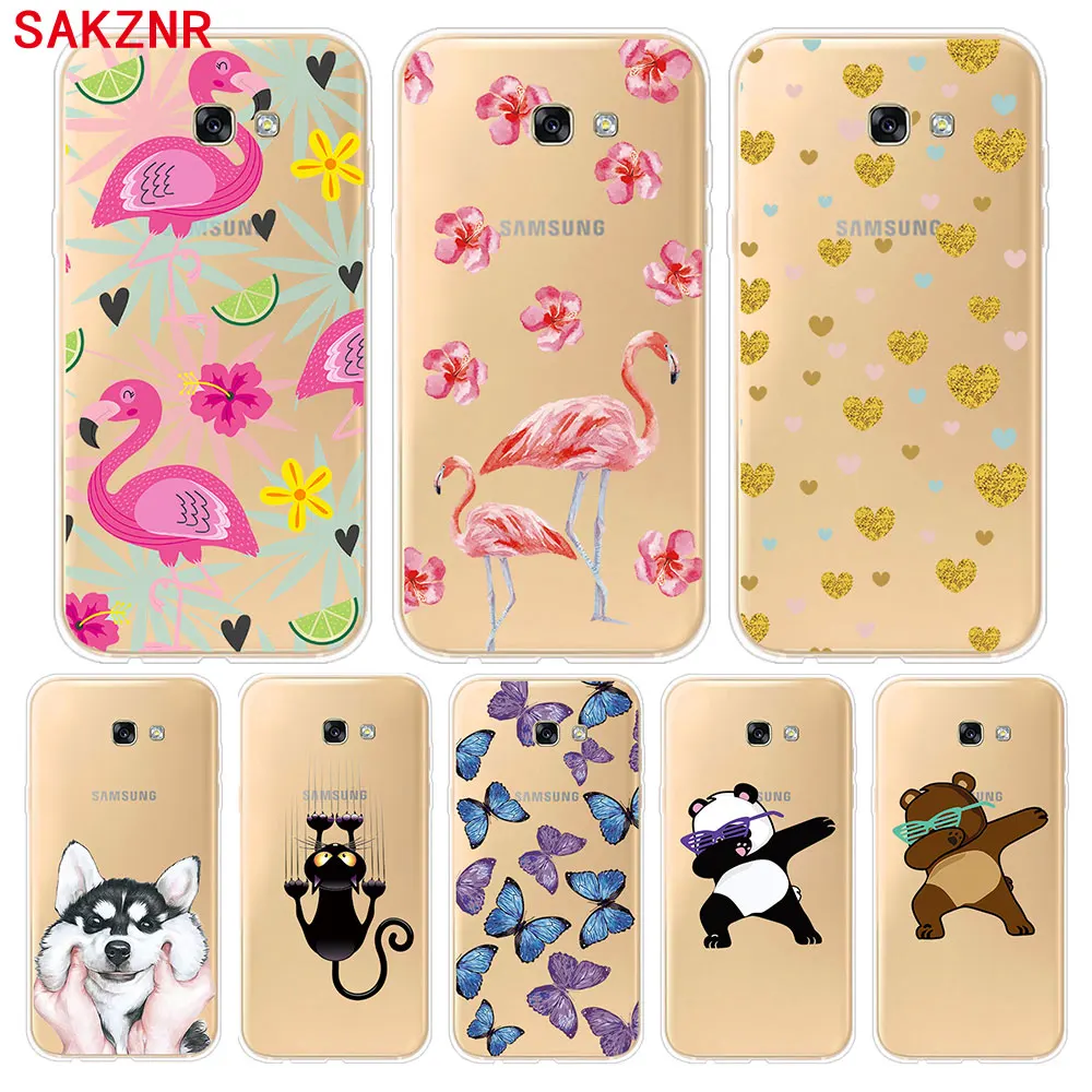 Soft Silicone Case For Samsung Galaxy A3 A5 A7 2017 Cases Transparent Phone Back Cover |