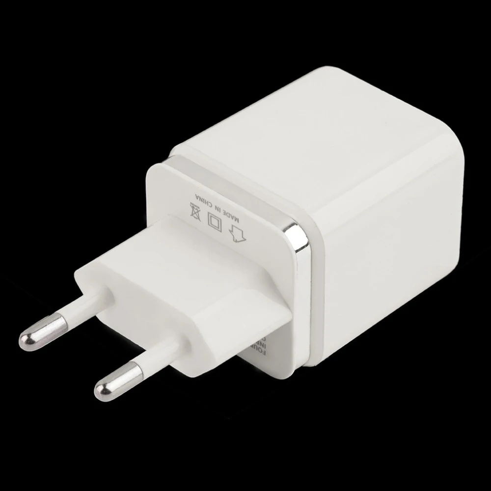4 порта USB дорожное настенное зарядное устройство мульти блок адаптеров питания ЕС вилка для цифровой камеры и других устройств
