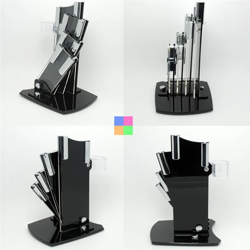 1pc Knife Stand Used For 3&quot 4&quot 5&quot 6&quot Ceramic blocks with One Peeler High Grade Acrylic Holder Black Without | Дом и сад