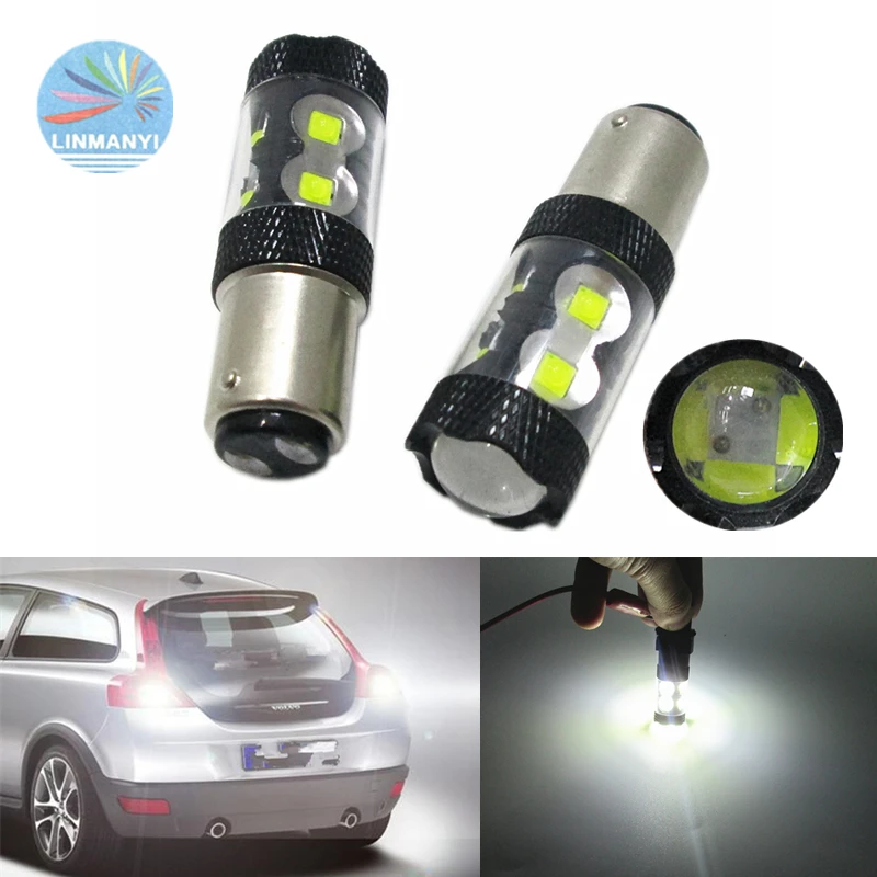 

2pcs T25 S25 T20 H11 H8 H7 H4 9006 9005 60W Car Led CANBUS No error free Fog Lights Reversing lights brake lights signal lights