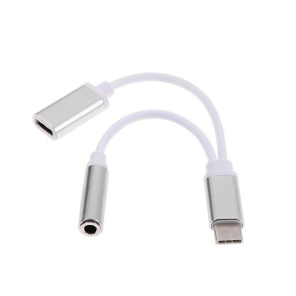 12 5 см USB Type C до 3 мм разъем AUX для наушников аудио сплиттер адаптер кабель из