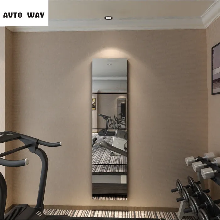 

Creative Square mirror 3D wall stickers 2mm Living room bedroom entrance TV background Home Decoration bathroom mirror stickers