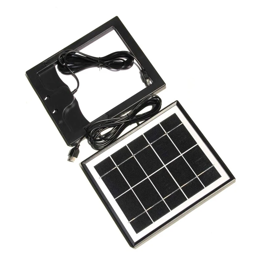 Mini Glass Monocrystalline Silicon Solar Panel 5 V 5.5W for Charging Mobile Battery Power Board 225*195*18MM with 3m Cable | Электроника