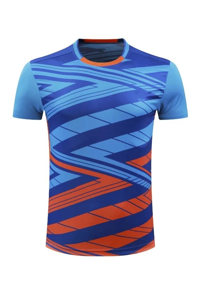 man blue shirt На заказ спортивный быстрый сухой дышащий гольф бадминтон Поло рубашка майки для женщин/мужчин - Цвет: man blue shirt