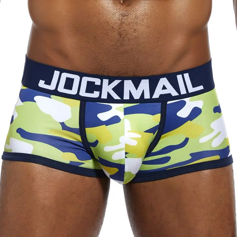 10 JOCKMAIL сексуальные мужские трусы боксеры игривые печатные Гей Нижнее белье кальсоны мужские трусы, Cueca боксеры мужские трусы Горячая Распродажа - Color: 10