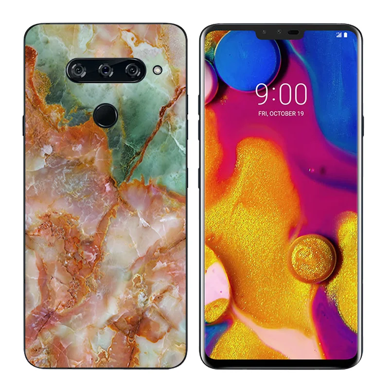 Роскошный чехол для телефона LG Q7 X Screen Power Cam G5 V40 ThinQ полная защита с принтом