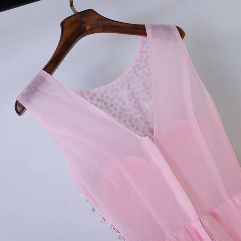 НОВЫЙ ПРОМ платье Великолепная кристалл блестками розовый вечернее 2017 новые