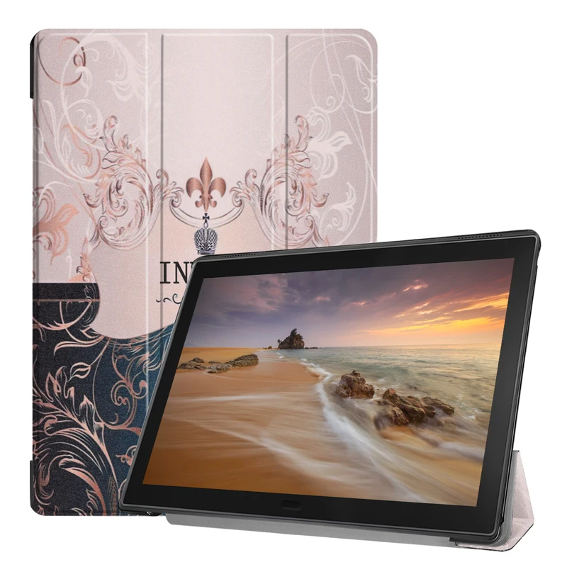Для lenovo Tab E10 чехол Модный защитный чехол TabE10 TB-X104 X104F чехол lenovo E10 корпус с милой бабочкой девушка башня живопись