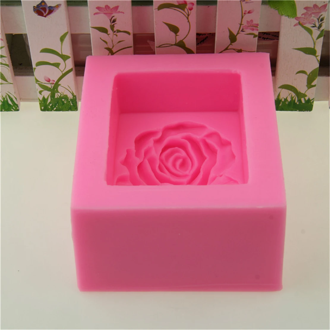 Большая Роза силиконовый для торта мыла помадка пирожные шоколадное украшение