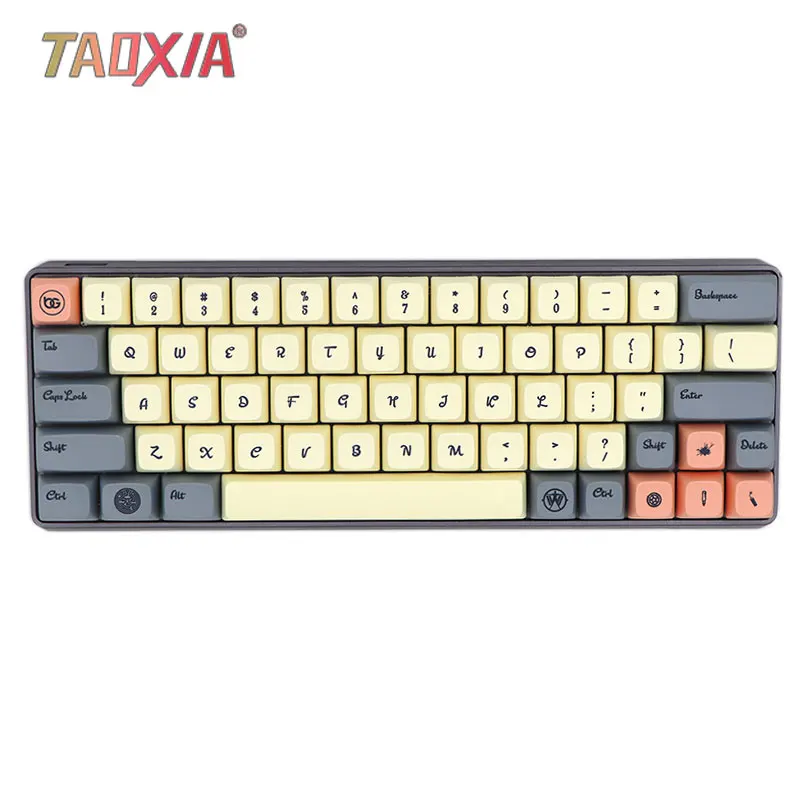 New Western World Theme XDA Thermal Sublimation Customized Machinery Keyboard Cap GH60/64/68 with PBT Keyboard Caps