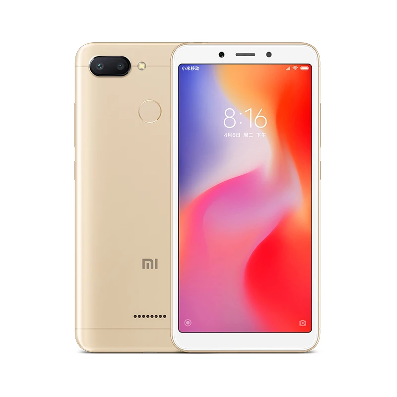 Xiaomi Redmi 6 с глобальной версией 4 ГБ 64 5 45 дюйма HD полный экран 18:9 мобильный телефон