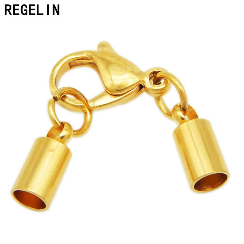 REGELIN 316 застежки-крючки из нержавеющей стали для ювелирных изделий 5 шт. кожаный