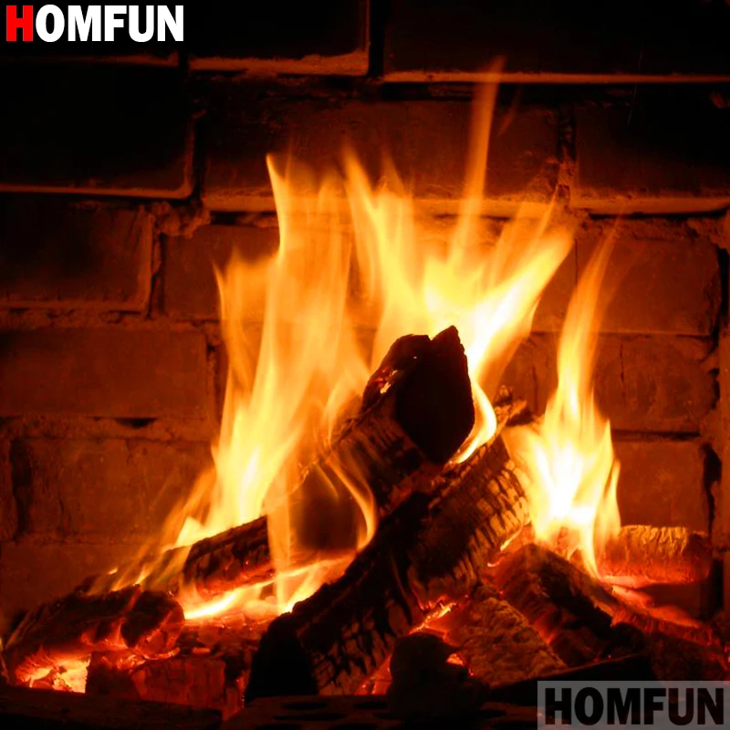 Набор для алмазной вышивки HOMFUN A19343 алмазная 5d-картина огненная сцена вышивка