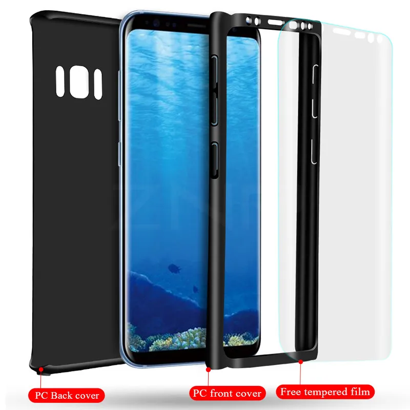 ZNP защитный чехол на 360 градусов для samsung Galaxy S9 S8 Plus Note 8 чехол для samsung S8 Note 8 Защитная пленка для экрана