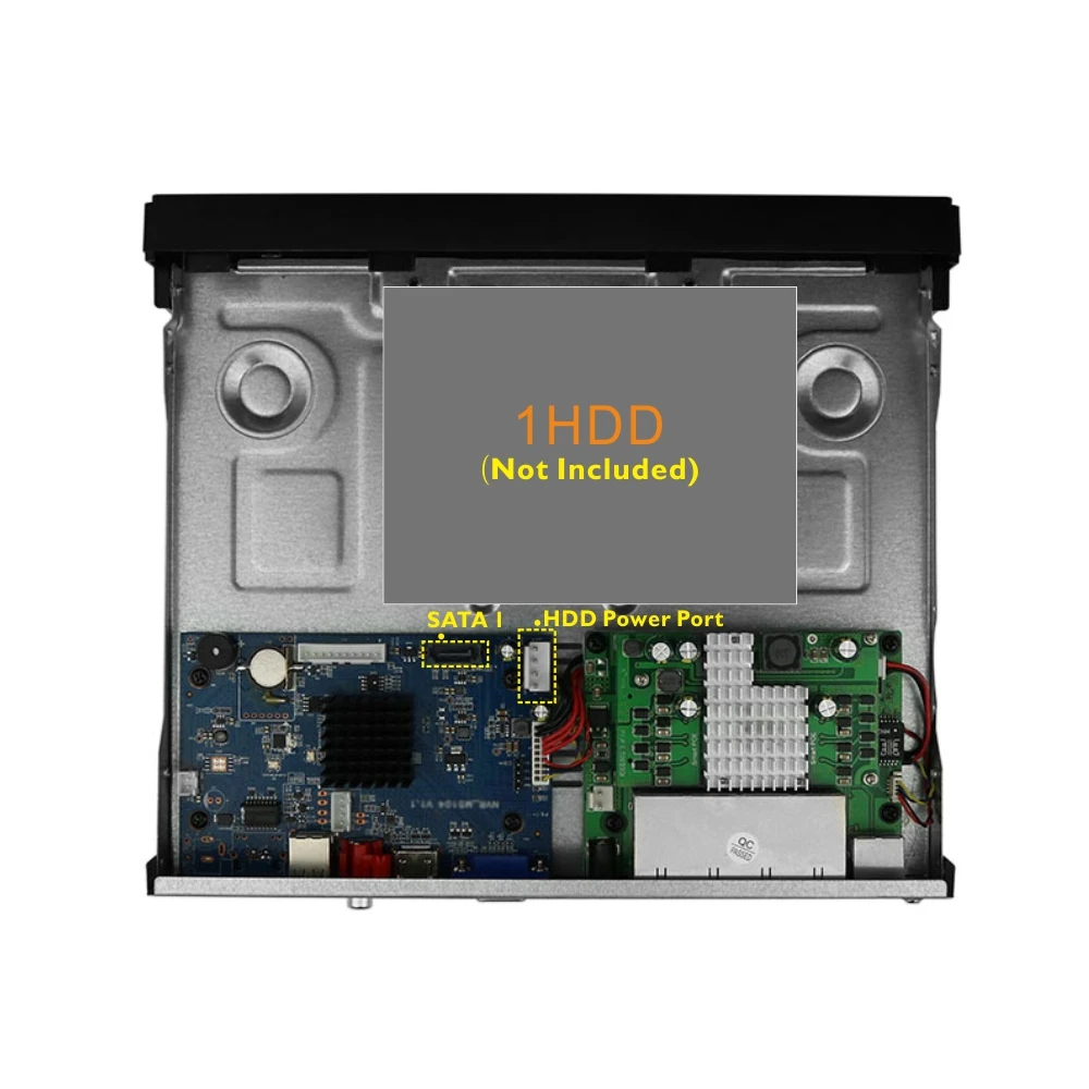 SVNVR 4CH 8CH 2MP H.265 POE NVR Поддержка жесткого диска 1x10TB с выходом HDMI и VGA бесплатное
