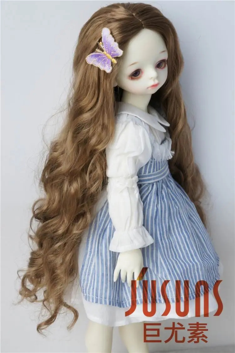 JD435 1/4 1/3 красивые длинные BJD синтетические мохеровые кукольные парики размером 7 8
