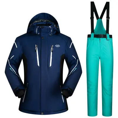 color 5 MUTUSNOW мужской лыжный костюм Лыжная куртка брюки ветрозащитная водонепроницаемая верхняя спортивная одежда сноуборд одежда брюки женские лыжные пальто Новинка - Цвет: color 5