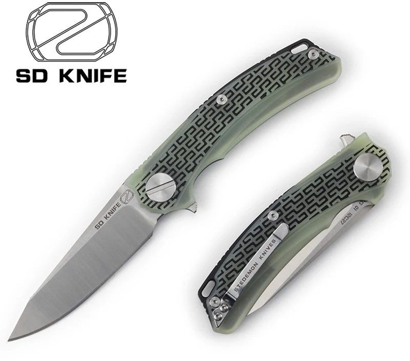 C2 STEDEMON BG01 Флиппер складной нож 12C27 лезвие KVT шарикоподшипник G10 Ручка Кемпинг Охота Открытый выживания Ножи EDC инструменты - Цвет: C2