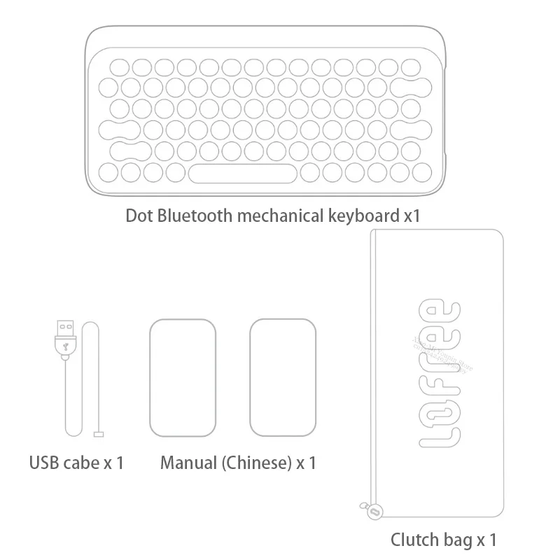 Xiaomi Mijia Lofree Беспроводная Bluetooth механическая клавиатура версия Блум Очаровательная игровая клавиатура с светодиодный подсветкой