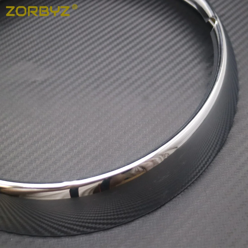 ZORBYZ 7 &quotХромированный налобный фонарь накладка кольцо Защитная крышка для Harley