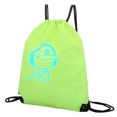 1pcs green Аниме светящийся Оксфорд школьный рюкзак на плечо до 15,6 дюймов с usb зарядным портом и замком школьная сумка для мальчика черный - Цвет: 1pcs green