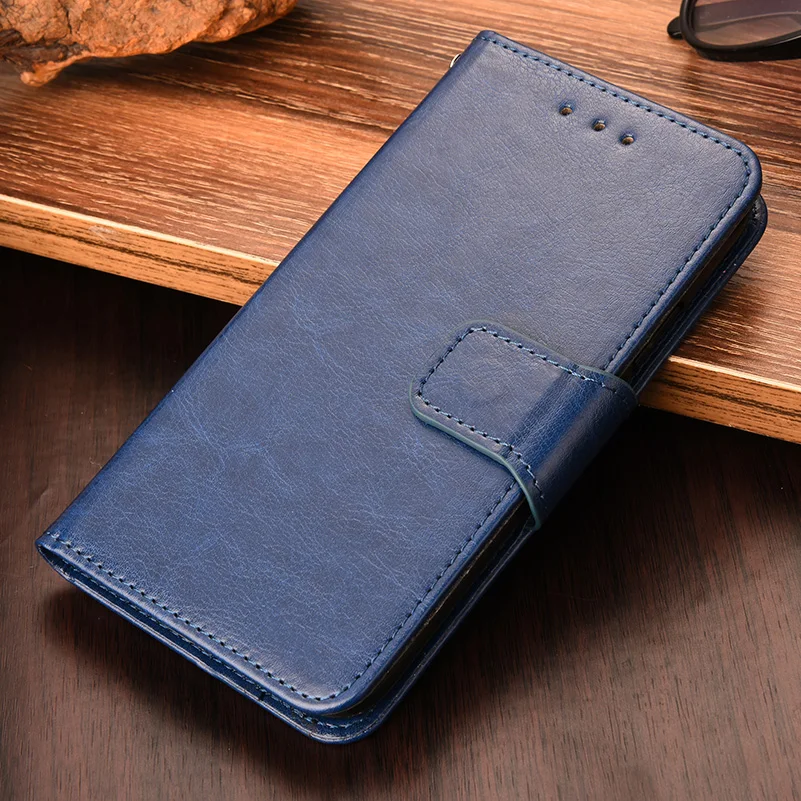 Чехол книжка для Huawei Honor 7 A Pro в деловом стиле кошелек из искусственной кожи на