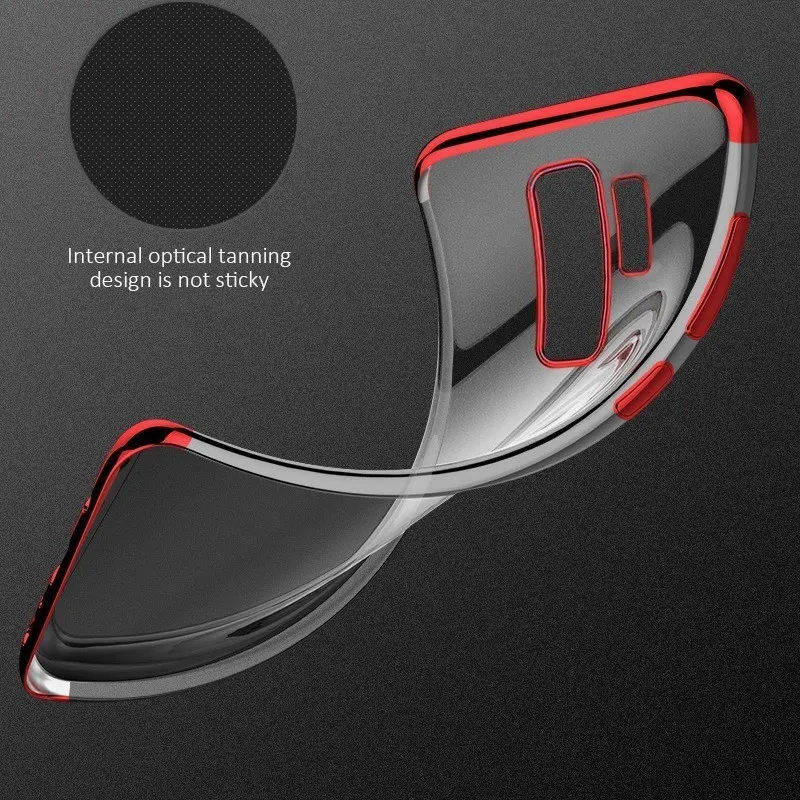 For Samsung S8 Case S10 S9 S10e Plus Note 8 Phone Luxury Brand TPU Transparent Galaxy Cover | Мобильные телефоны и