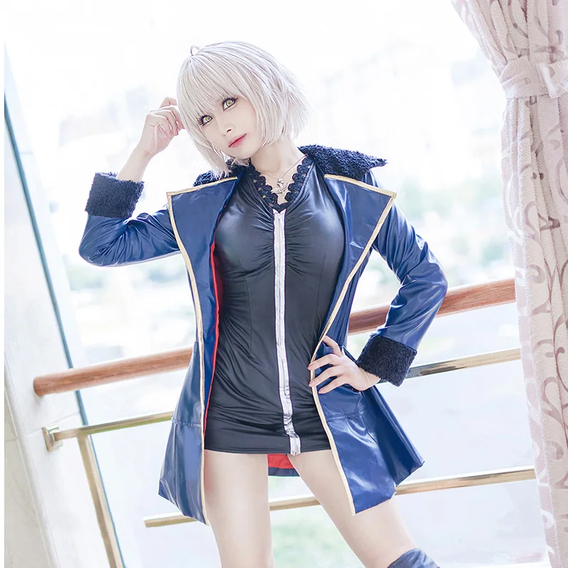 Аниме! Fate/Grand Order Shinjuku Phantom Incident Alter Jeanne d'Arc черная сексуальная униформа косплей