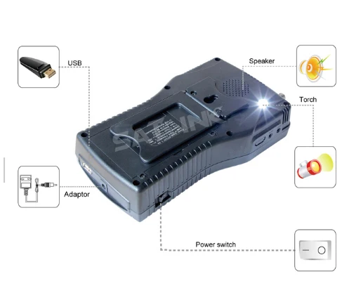 [Подлинный] Satlink WS-6936 DVB-T и DVB-S комбо метр с измеритель спектра Satlink 6936 ws6936 метр 6936 finder