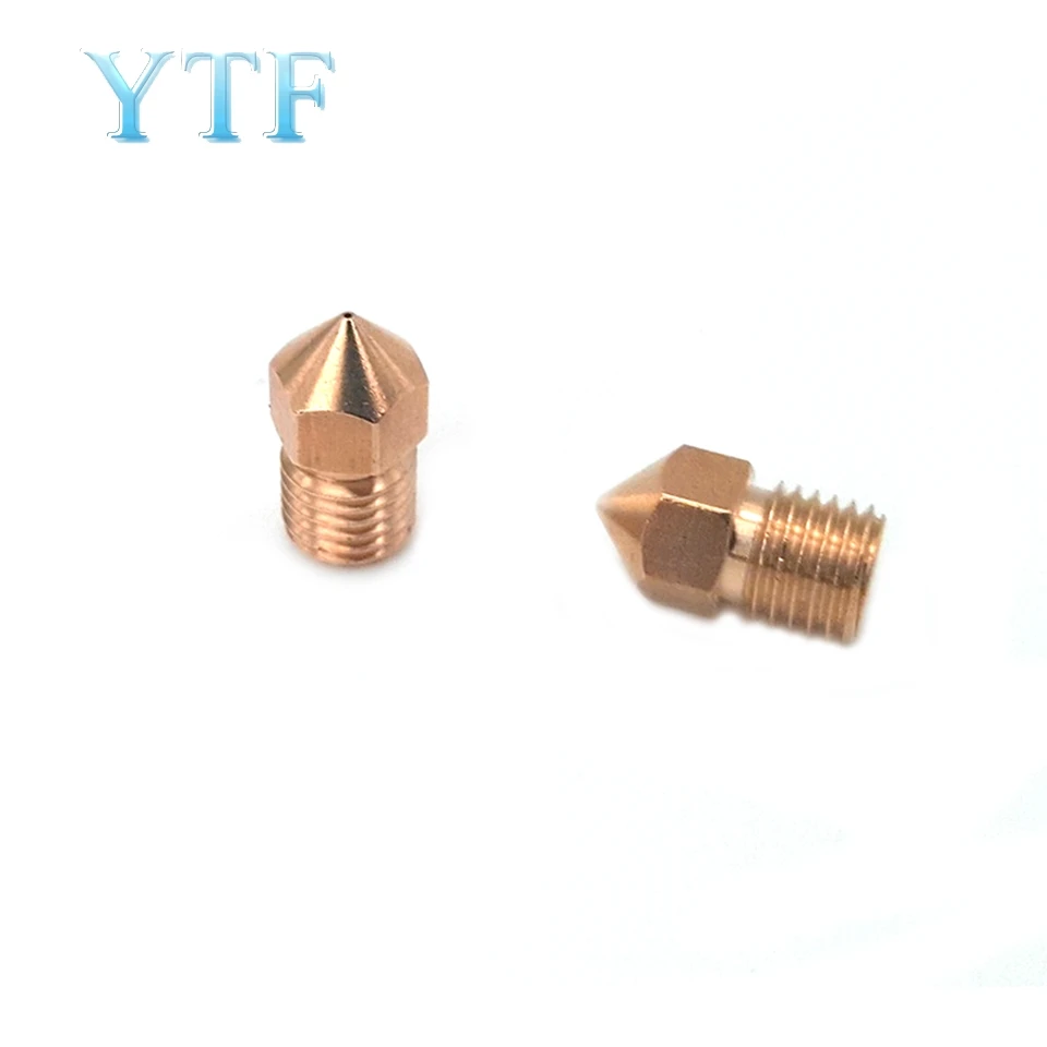 

3D Printer Parte General 8m Copper Nozzle M8 * 1 Threaded Copper 0.4mm