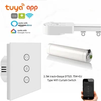 tuya app curtain rails control systemdooya dt52s 75w2 5m or less trackeu type wifi curtain switchsupport alexagoogle home