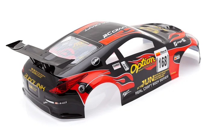YUKALA 1/10 rc автомобиль ПВХ Окрашенный корпус корпуса 190 мм черный 2 шт./лот 004 | Игрушки