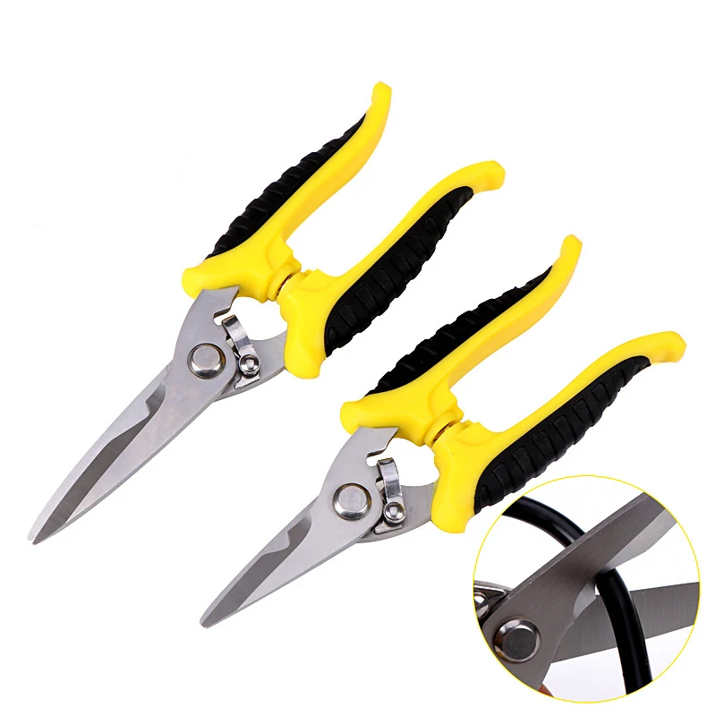 Никелированные электрические ножницы авиационные бриллиантовые для зачистки