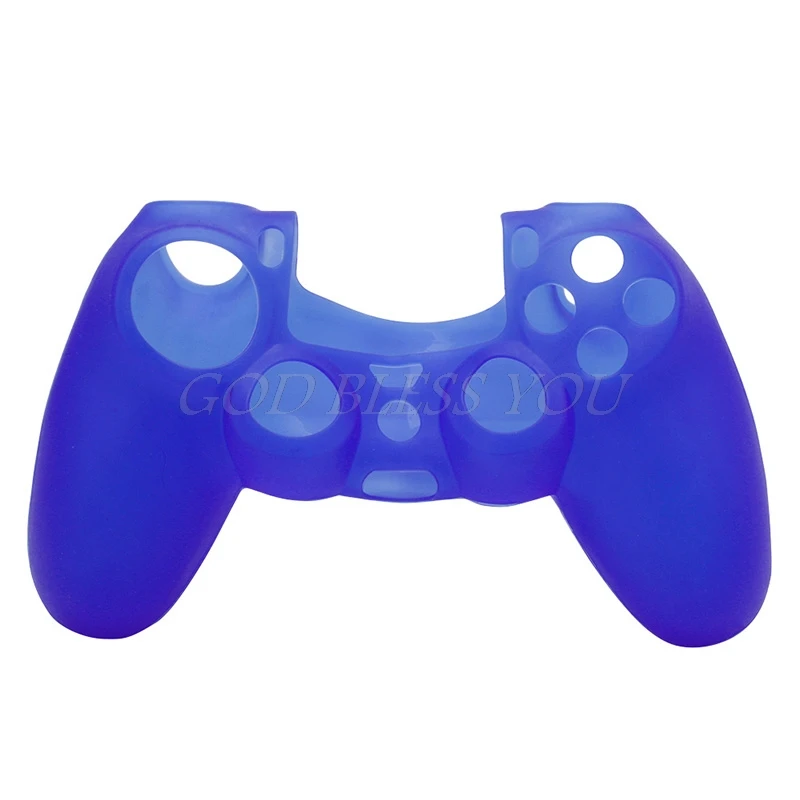 1 шт. Мягкий силиконовый чехол Защита для sony PS4 контроллер ручка - Цвет: Синий
