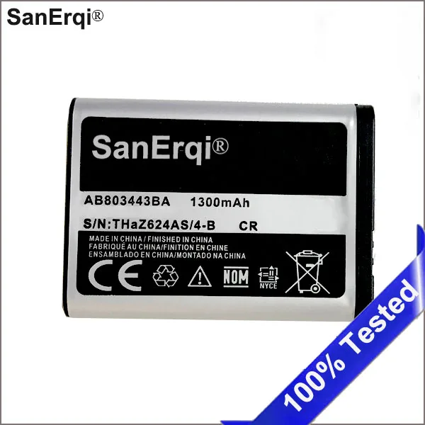 AB803443BU AB803443BA аккумулятор для SAMSUNG твердого Xcover 2 C3350 II GT 1300 мАч|Аккумуляторы