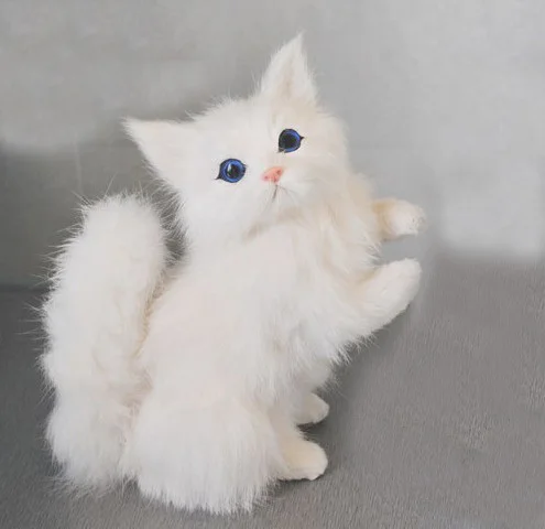 

free shipping lucky charm cat artificial cat