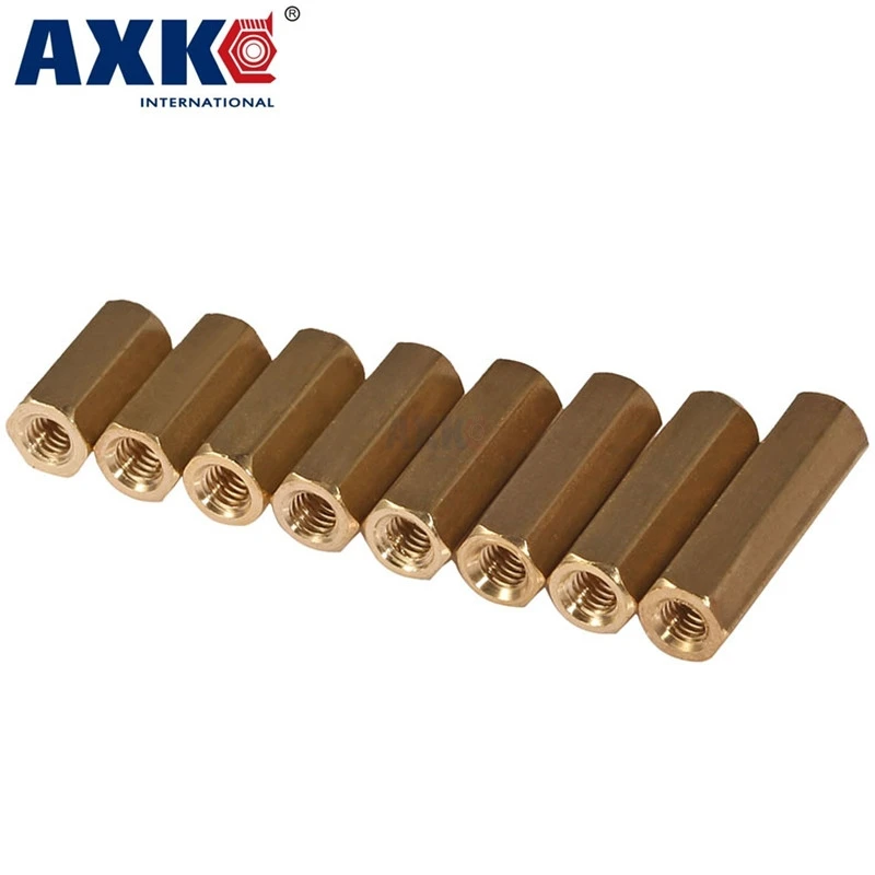 2021 Parafusos Axk 100pcs Thread M2 M2.5 Hex Brass Standoff Spacer Female To Spacing Screws Long Nuts L=5/6/8/10/12/15/20/25mm |