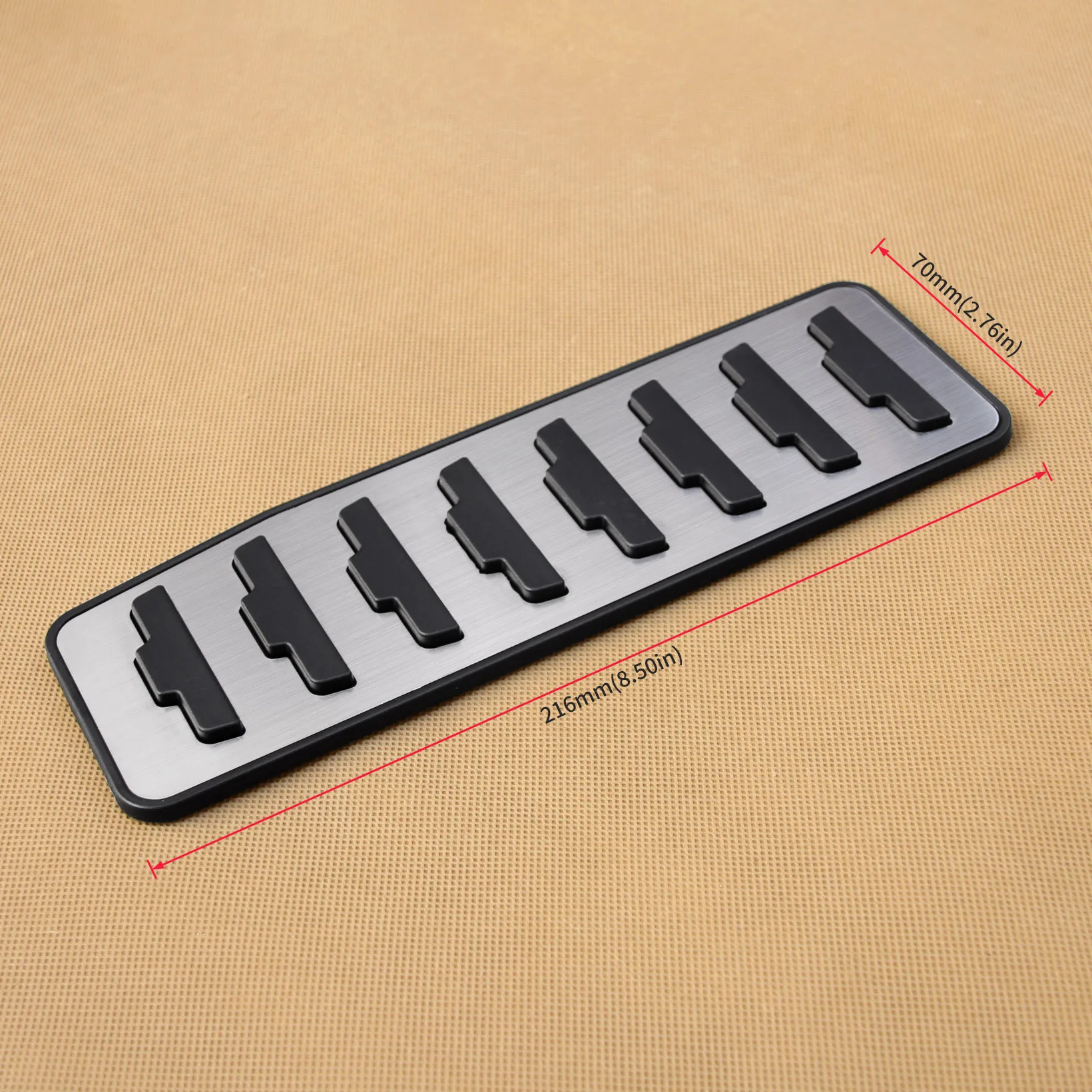 Car Footrest Pedal Non-Slip Cover Mat For 2012-2021 Range Rover Evoque No Drill Stainless Steel Accelerator Overlay Accessories |
