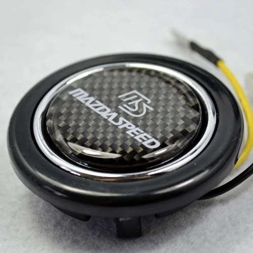 Супер акция углеродное волокно для Mazda 3 RX8 рулевое колесо Рога Кнопка