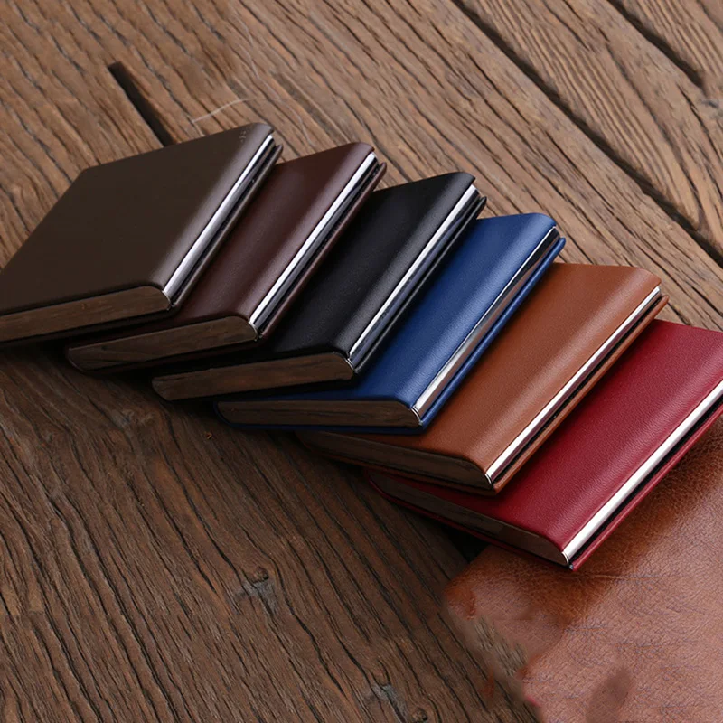 Подарок для мужчин из искусственной кожи Футляр сигарет с магнитной пряжкой и