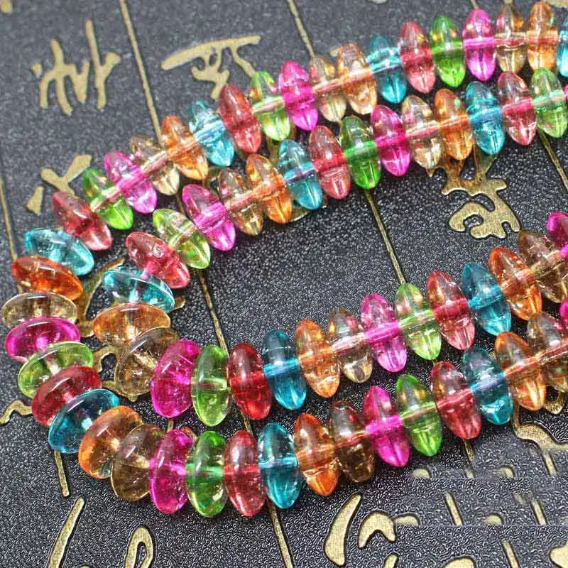 

Wholesale Multi-Color Quartz Rondelle Beads15"/38cm BeadsFor DIY Jewelry Making !We provide mixed wholesale for all items!
