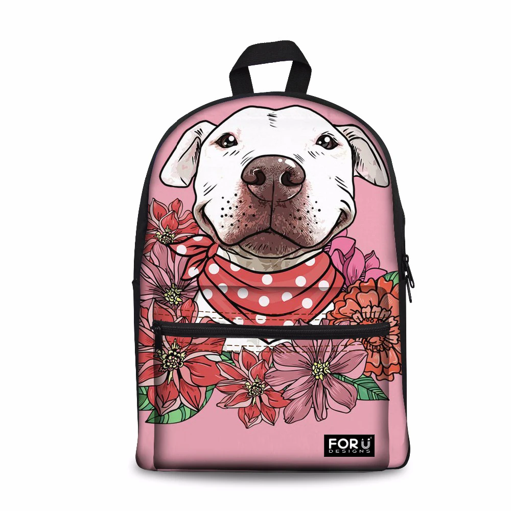 

Индивидуальный рюкзак, женский рюкзак с принтом Бультерьера, розовый рюкзак для девочек-подростков, модный рюкзак для путешествий, рюкзаки ...
