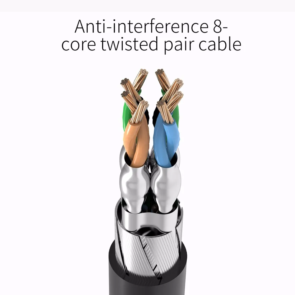 ORICO Cat7 Ethernet кабель RJ45 Cat 7 круглый сетевой Lan патч корд для ПК роутер ноутбука с