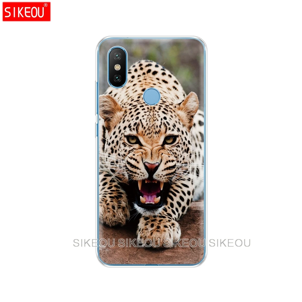 Силиконовый чехол для телефона Xiaomi Mi 6X 5 99 &quotMi A2 прозрачный Волк тигр Лев Леопард