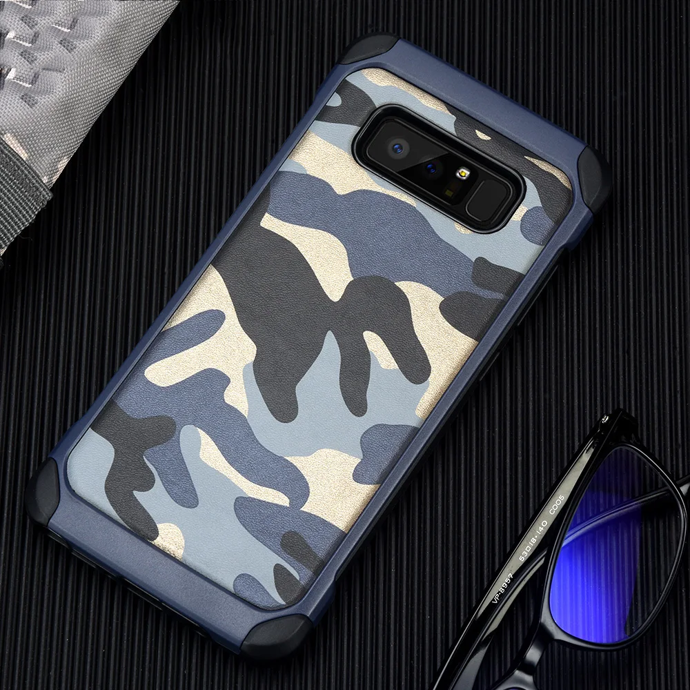 Камуфляжные противоударные чехлы для телефонов Samsung Galaxy Note 9 8 7 5 4 3 J4 J6 Plus 2018 j2 j3 j5 j7