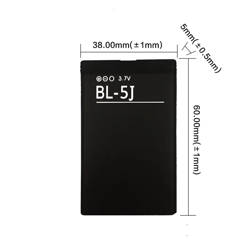 Аккумулятор для телефона Nokia Lumia 520 5230 5228 X6 5800 XpressMusic N900 C3 5232 BL5J BL 5J сменный