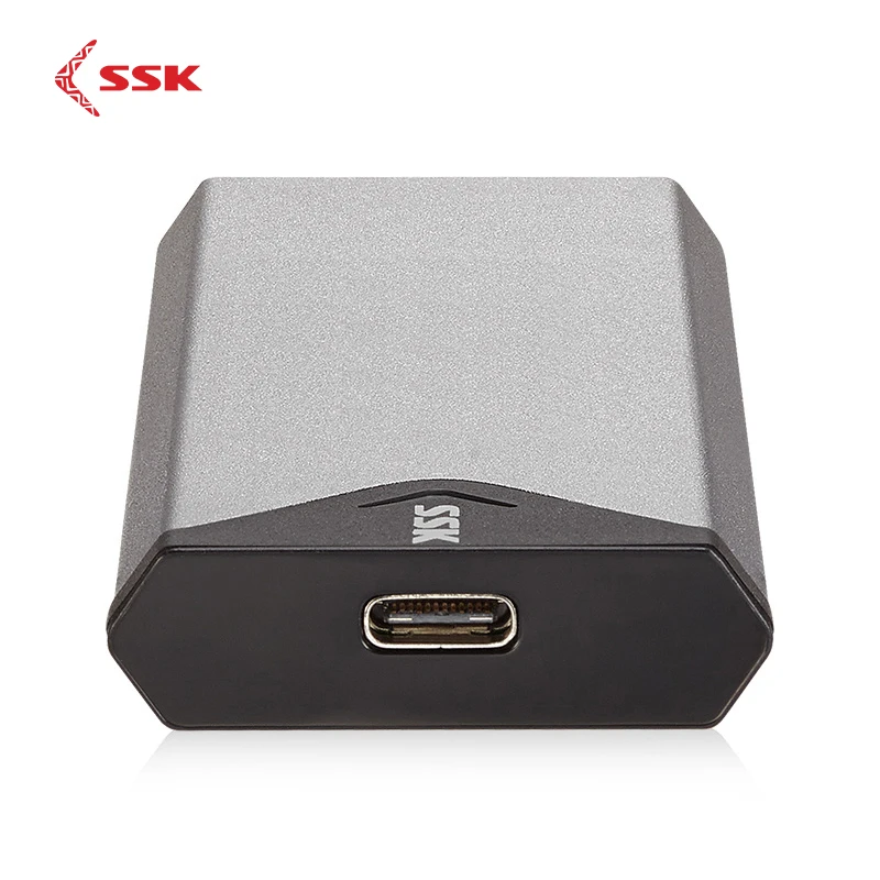 SSK алюминиевого сплава M.2 корпус SSD, HDD Тип-C мобильный жесткий диск чехол M.2(NGFF) SATA NVMe Интерфейс SSD 2242/2260/2280 HDD Чехол