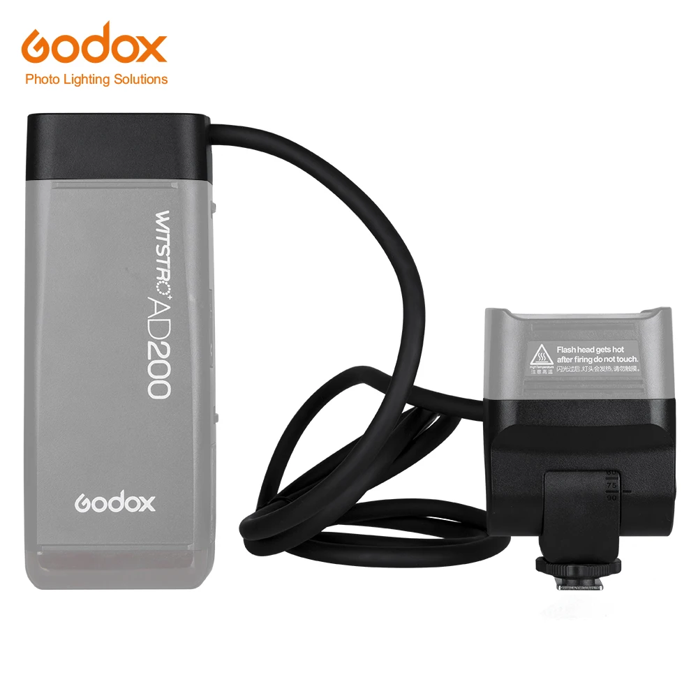 

Godox EC200 AD200 1.85m Remote Separation Extension Head with Hot Shoe for Godox AD200 Flash Speedlite Head Accessories